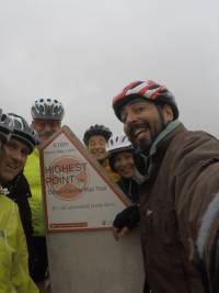 Group shot at the highest point on the Otago Rail Trail |  <i>Brad Atwal</i>