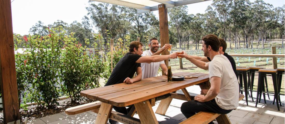 Enjoy beer tastings at IronBark Hill Brewhouse in Pokolbin, Hunter Valley |  <i>Destination NSW</i>