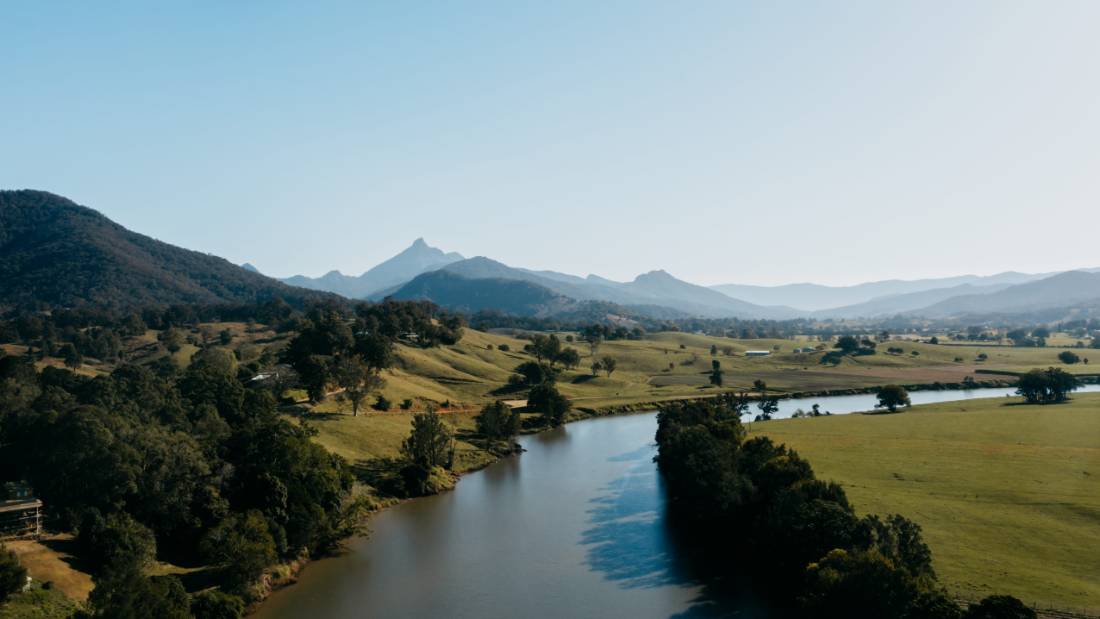 Perfect weather for cycling in the Northern Rivers.