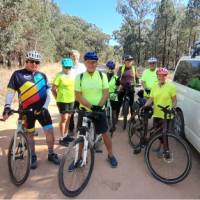 The Supported cycle group ready for another day of action. | Shawn Flannery