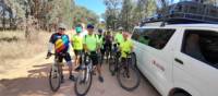 The Supported cycle group ready for another day of action. | Shawn Flannery
