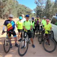 The Supported cycle group ready for another day of action. | Shawn Flannery