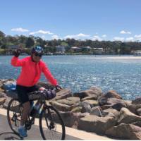 A great sense of achievement arriving into Huskisson on the South Coast Cycle | Kate Baker