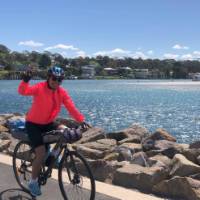 A great sense of achievement arriving into Huskisson on the South Coast Cycle | Kate Baker
