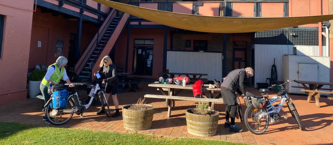 Beergarden of the Royal Hotel in Mendooran |  <i>Michele Eckersley</i>