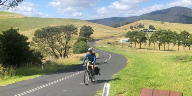 Cycling Myrtle Mountain to Candelo in Bega Shire