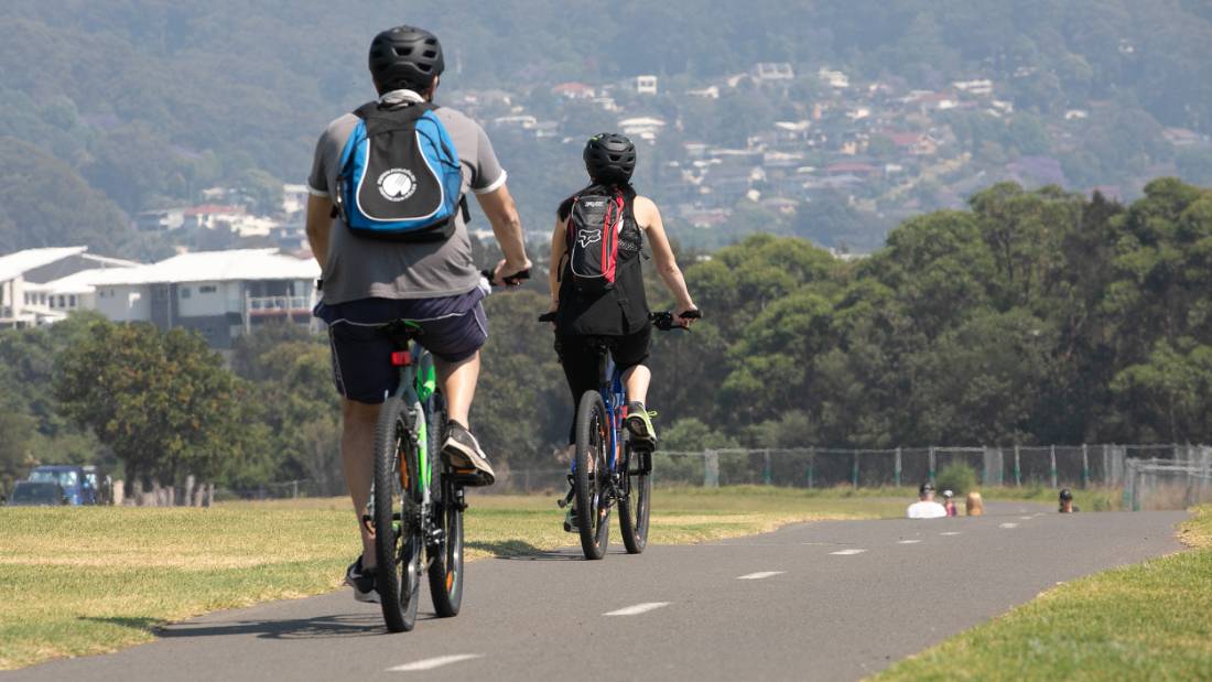 Cycling along the bike path |  <i>Bruce Baker</i>