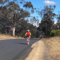 Cycling an e-bike on the CWC out of Gulgong | Michele Eckersley