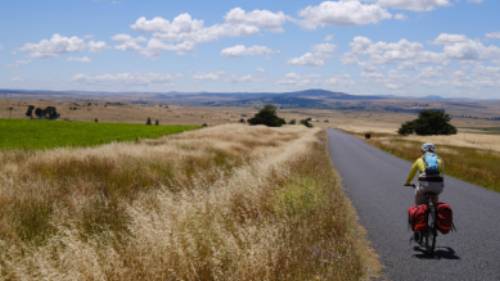 Vast landscapes feature while cycling from Jindabyne to Dalgety | Ross Baker