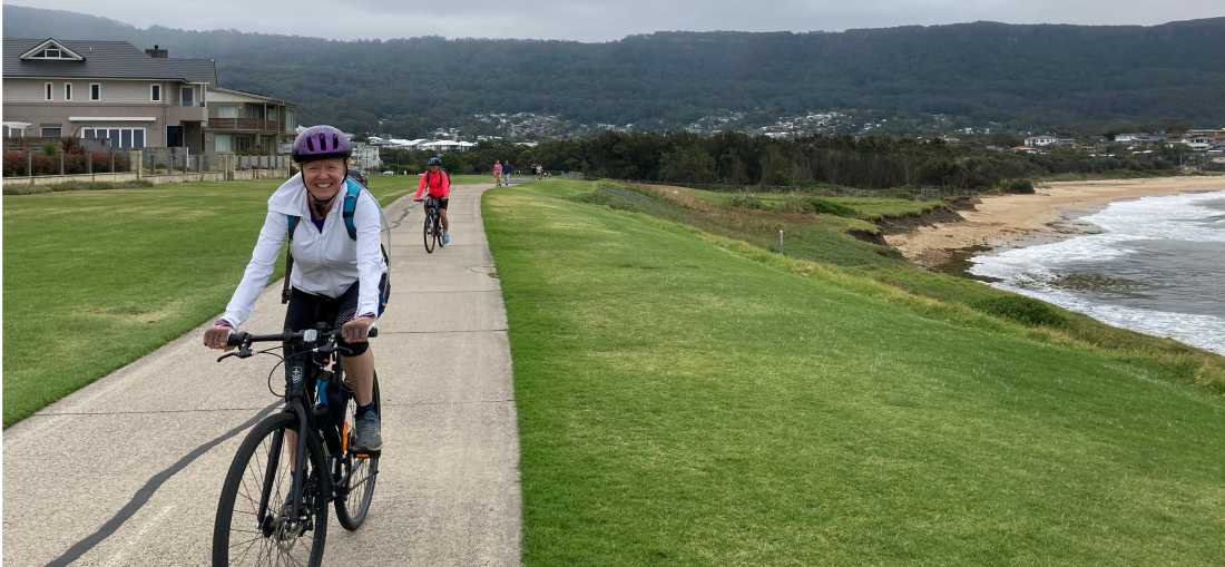 Cycling the coastline between Thirroul and Wollongong |  Kate Baker