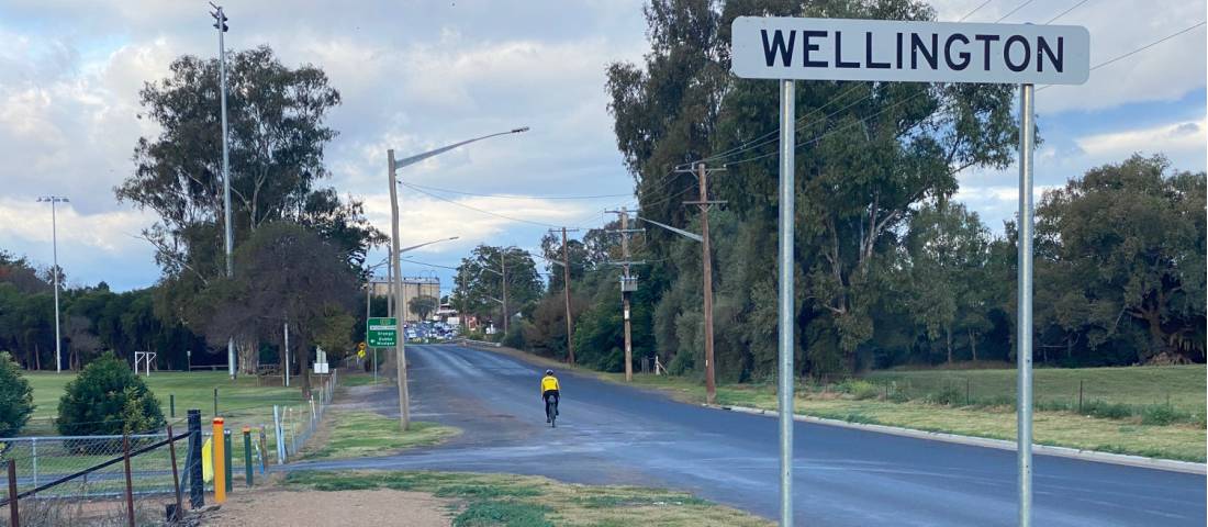 Cyclist arriving in Wellington on the CWC |  <i>Michele Eckersley</i>