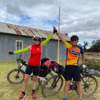 Cyclist completing the route in Goolma | Michele Eckersley