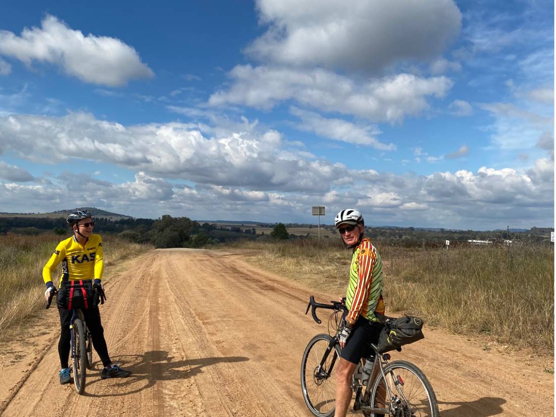 Cyclists on the CWC between Dubbo and Wellington |  <i>Michele Eckersley</i>