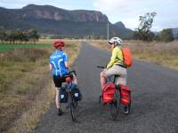 Cyclists on the Glen Davis Road in the Capertee |  <i>Ross Baker</i>