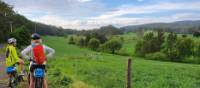 Cyclists taking in the rural vistas on the South Coast Self Guided Cycle | Gesine Cheung