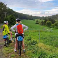Cyclists taking in the rural vistas on the South Coast Self Guided Cycle | Gesine Cheung