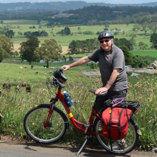 Ebikes on the route of the Southern Highlands Cycle to Robertson