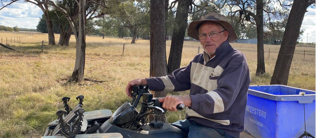 Friendly farmer on the CWC |  <i>Michele Eckersley</i>