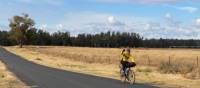 Happy cyclist on the route between Dubbo and Wellington | Michele Eckersley