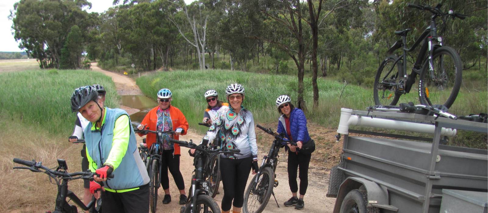 Happy cyclists on the Central West Trail | Shawn Flannery