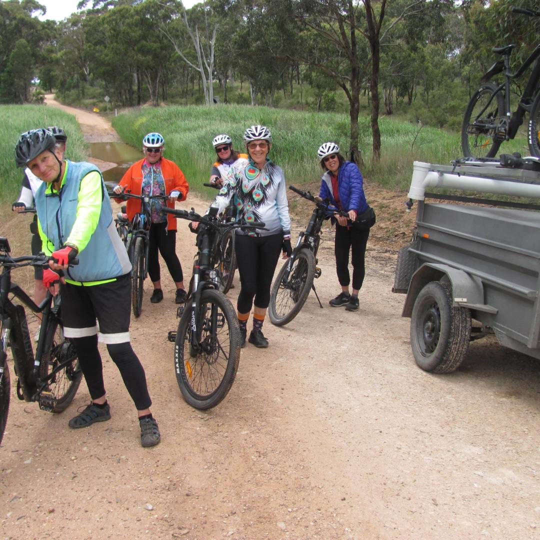 Happy cyclists on the Central West Trail | Shawn Flannery