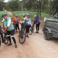 Happy cyclists on the Central West Trail | Shawn Flannery