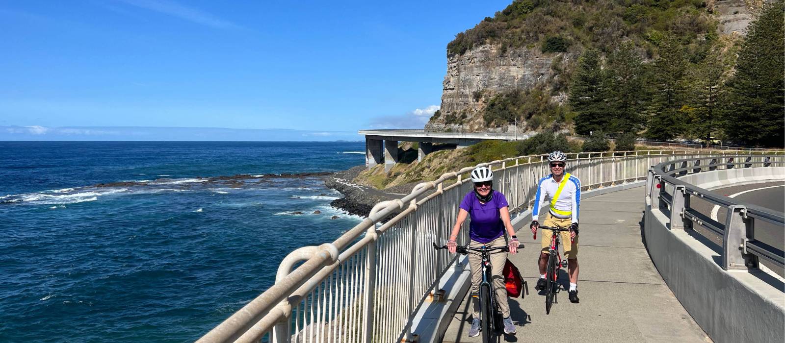 Cycling the Sea Cliff Bridge | Kate Baker