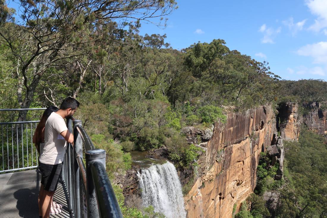 Impressive Fitzroy Falls, visited enroute to Bundanoon on the Southern Highlands Cycle |  <i>Kate Baker</i>