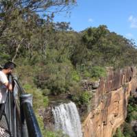 Impressive Fitzroy Falls, visited enroute to Bundanoon on the Southern Highlands Cycle | Kate Baker