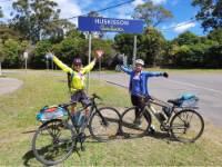Mother and Daughter reach Huskisson on the South Coast Self Guided Cycle |  <i>Gesine Cheung</i>