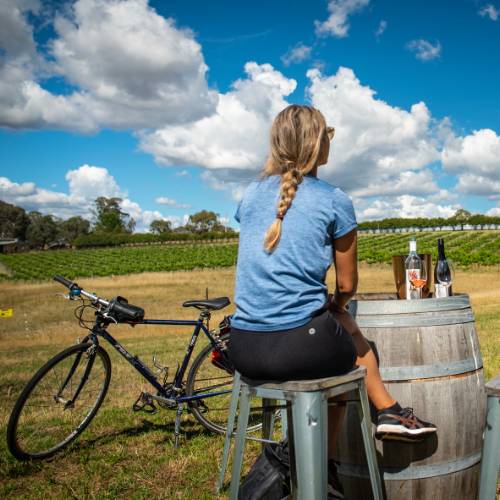 Wine with a beautiful view in Rylstone