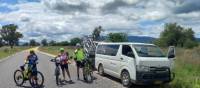 Our driver assisting with the bikes on a supported cycle tour. | Shawn Flannery