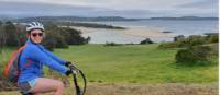 Teenager taking in the coastal views on enroute to Kiama on the South Coast Self Guided Cycle | Gesine Cheung