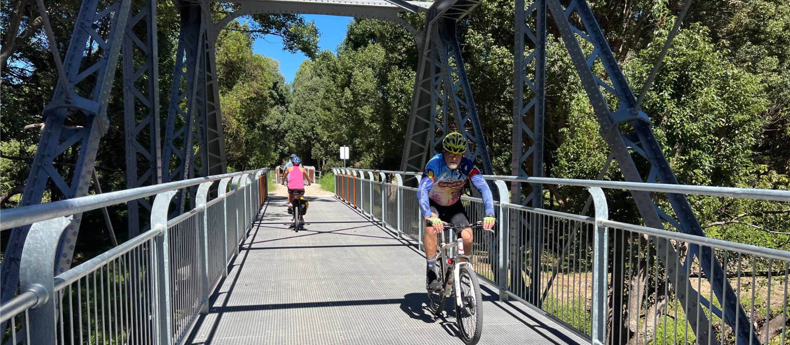 bridge crossing river on rail trail | Kate Baker