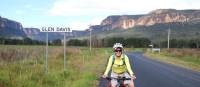 cyclist leaving Glen Davis in the Capertee Valley | Ross Baker