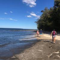 walkers on Jervis Bay near Huskisson | Kate Baker