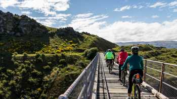 Cycling over the Poolburn Viaduct