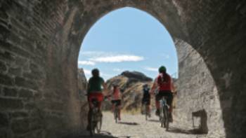 Cycling through the Historic railway tunnels
