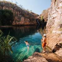 A refreshing dip at Maguk Falls in the Top End. | Kyle Hunter