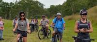 Cycling tour group in Queensland