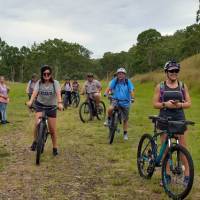 Cycling tour group in Queensland