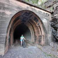 Explore tunnels on disused railway tracks
