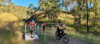 Cycling fun on the Boyne Burnett Inland Rail Trail.