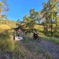 Cycling fun on the Boyne Burnett Inland Rail Trail.