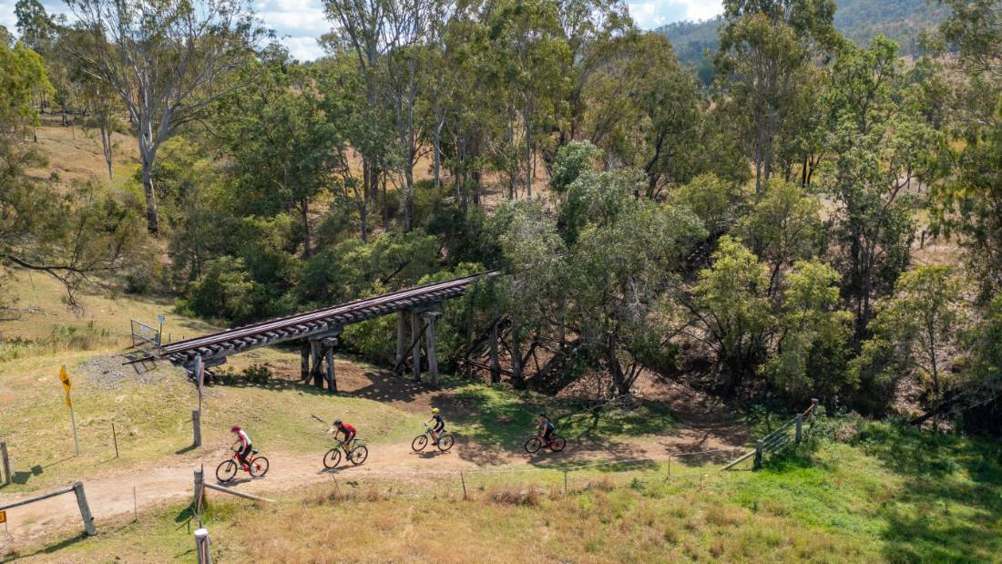 Classic Australian scenery along the Brisbane Valley Rail Trail |  <i>Tourism and Events Queensland</i>