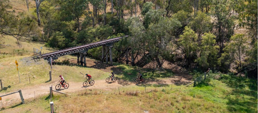 Classic Australian scenery along the Brisbane Valley Rail Trail |  <i>Tourism and Events Queensland</i>