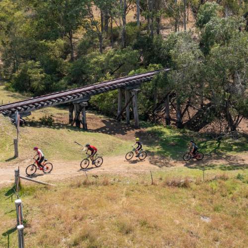 Classic Australian scenery along the Brisbane Valley Rail Trail