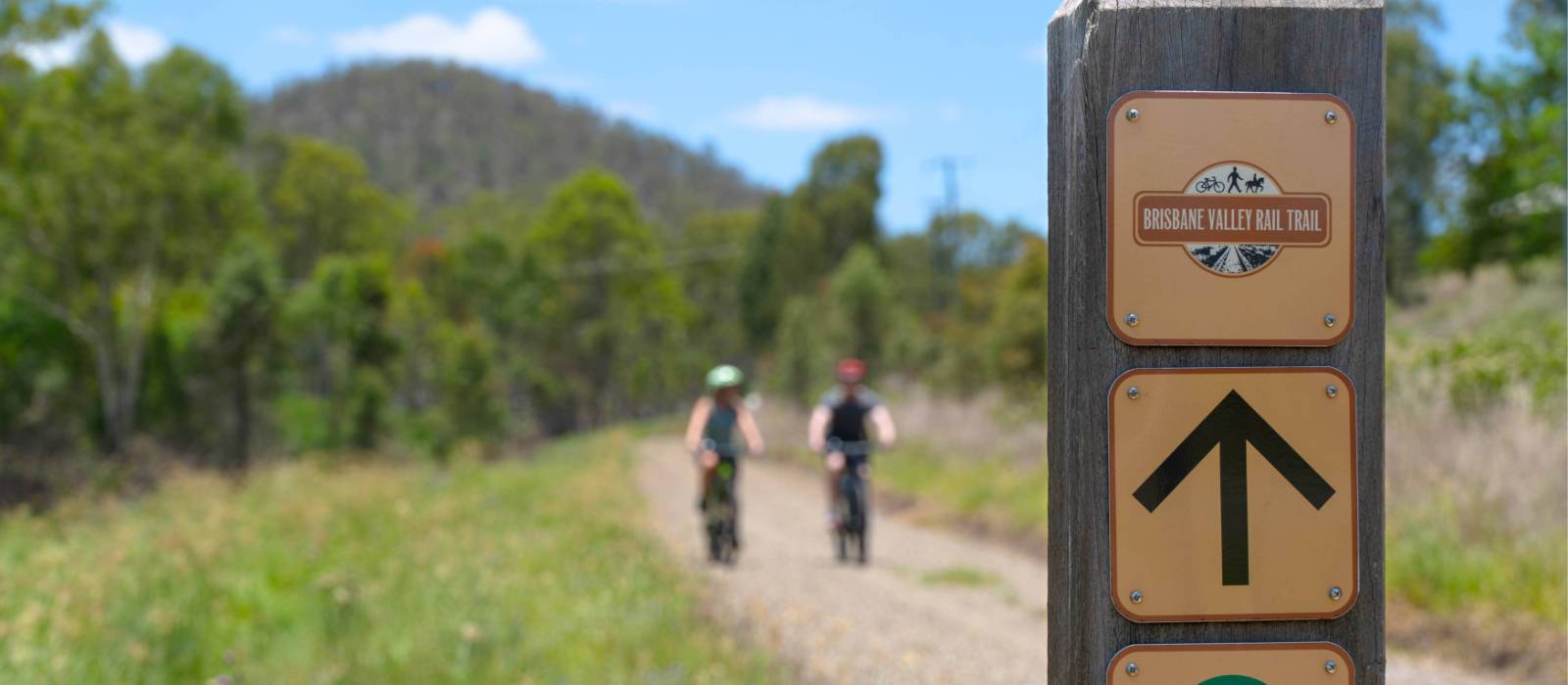 Follow signposts along the Brisbane Valley Rail Trail