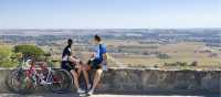 Cyclists relaxing at Mengler Hill Lookout in the Barossa Valley | Jacqui Way