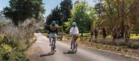 Cycling through Sevenhill Cellars in the Clare Valley